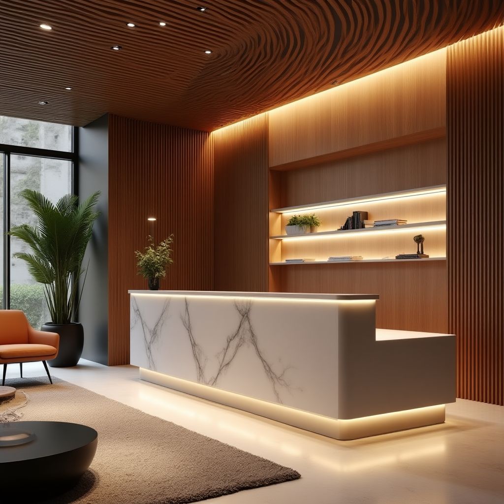 Área de recepción de clientes